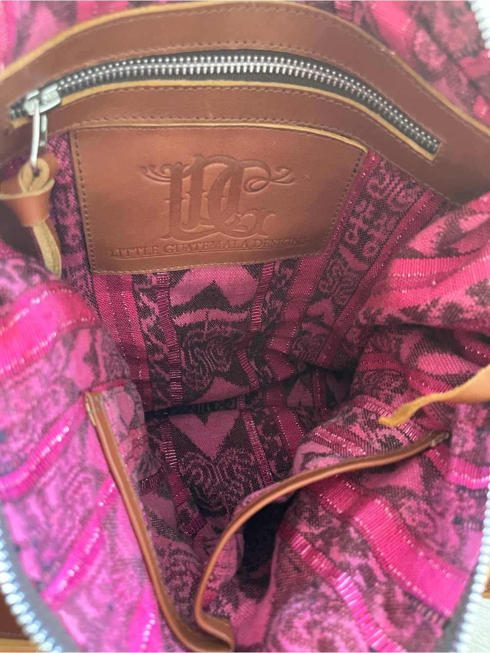 Little Guatemala Designs Huipil Hand-Embroidered Multicolor Convertible Bag - Picture 5 of 8